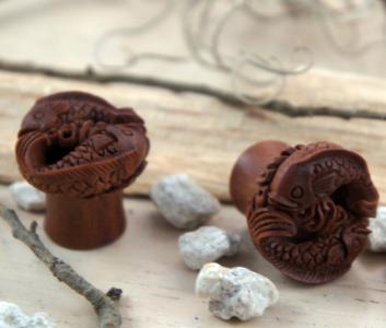 Sawo Wood Fish Pisces Tunnel